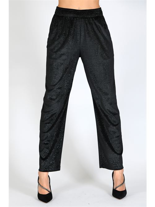 pantalone velluto leggero Giulia N Couture | GI2342NERO